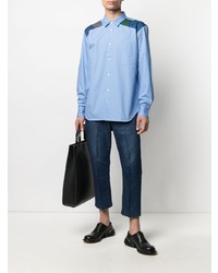 Chemise à manches longues bleu clair Comme des Garcons Homme Deux