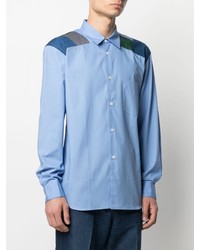 Chemise à manches longues bleu clair Comme des Garcons Homme Deux