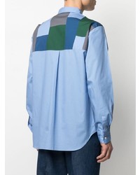 Chemise à manches longues bleu clair Comme des Garcons Homme Deux