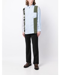 Chemise à manches longues bleu clair Comme des Garcons Homme