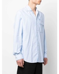 Chemise à manches longues bleu clair DSQUARED2