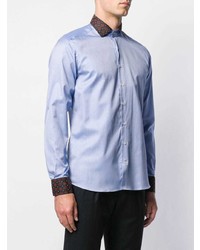 Chemise à manches longues bleu clair Etro