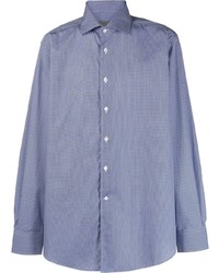 Chemise à manches longues bleu clair Corneliani