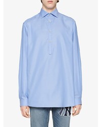 Chemise à manches longues bleu clair Gucci