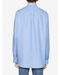 Chemise à manches longues bleu clair Gucci