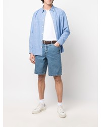 Chemise à manches longues bleu clair A.P.C.