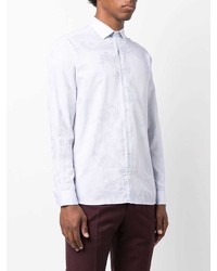 Chemise à manches longues bleu clair Etro