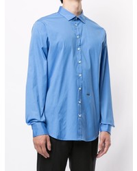 Chemise à manches longues bleu clair DSQUARED2