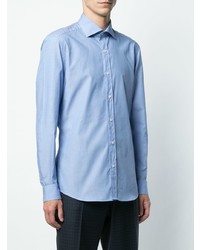 Chemise à manches longues bleu clair Fay