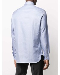 Chemise à manches longues bleu clair Ermenegildo Zegna