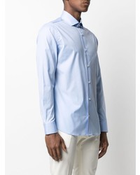 Chemise à manches longues bleu clair Z Zegna