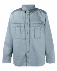 Chemise à manches longues bleu clair Diesel