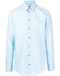 Chemise à manches longues bleu clair Dolce & Gabbana