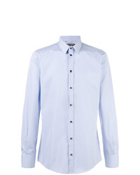 Chemise à manches longues bleu clair Dolce & Gabbana