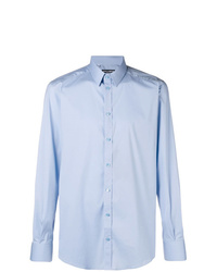 Chemise à manches longues bleu clair Dolce & Gabbana