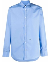 Chemise à manches longues bleu clair DSQUARED2