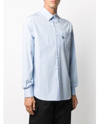 Chemise à manches longues bleu clair Loewe