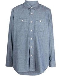Chemise à manches longues bleu clair Engineered Garments
