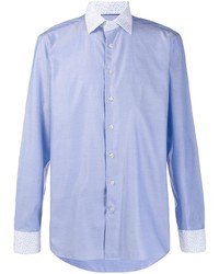 Chemise à manches longues bleu clair Etro