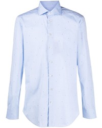 Chemise à manches longues bleu clair Etro