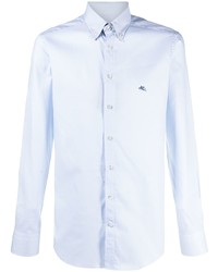 Chemise à manches longues bleu clair Etro