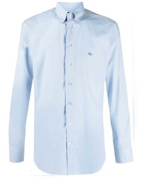 Chemise à manches longues bleu clair Etro