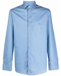 Chemise à manches longues bleu clair Etro