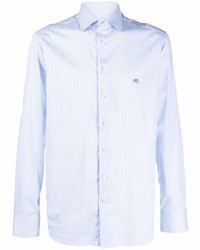 Chemise à manches longues bleu clair Etro