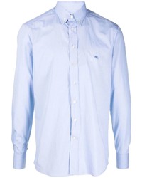 Chemise à manches longues bleu clair Etro