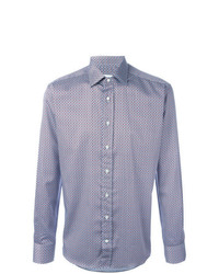 Chemise à manches longues bleu clair Etro