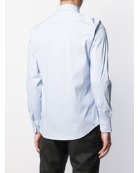 Chemise à manches longues bleu clair Z Zegna