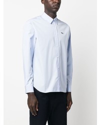 Chemise à manches longues bleu clair MAISON KITSUNÉ