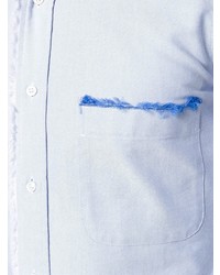 Chemise à manches longues bleu clair Thom Browne