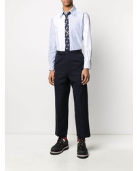 Chemise à manches longues bleu clair Thom Browne