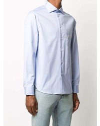 Chemise à manches longues bleu clair Gucci