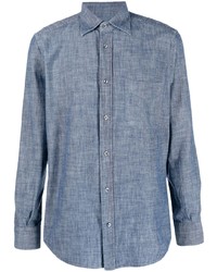 Chemise à manches longues bleu clair Glanshirt