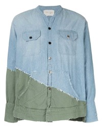 Chemise à manches longues bleu clair Greg Lauren