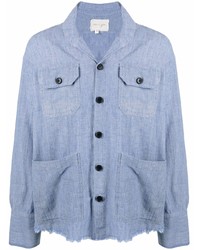 Chemise à manches longues bleu clair Greg Lauren