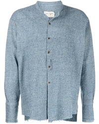 Chemise à manches longues bleu clair Greg Lauren