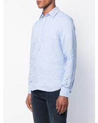 Chemise à manches longues bleu clair Aspesi