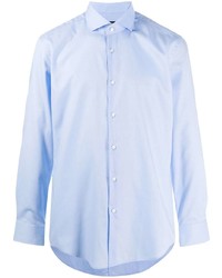 Chemise à manches longues bleu clair Hugo