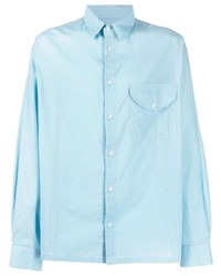 Chemise à manches longues bleu clair Jacquemus