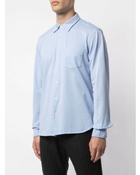 Chemise à manches longues bleu clair Aspesi