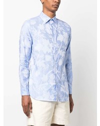 Chemise à manches longues bleu clair Etro