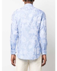 Chemise à manches longues bleu clair Etro