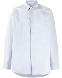 Chemise à manches longues bleu clair JW Anderson