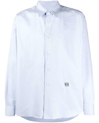 Chemise à manches longues bleu clair Loewe