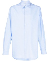 Chemise à manches longues bleu clair Loewe