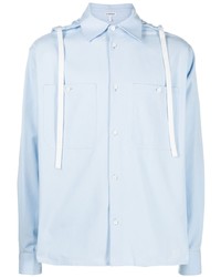 Chemise à manches longues bleu clair Loewe