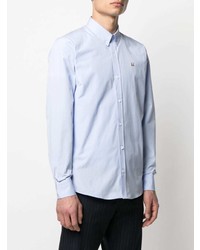 Chemise à manches longues bleu clair MAISON KITSUNÉ